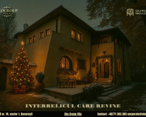 Poveste de Crăciun a anilor ’30: Eleganța interbelică în fosta Casă Tătărăscu, azi Eko Group Vila